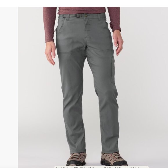 PRANA Men's Stretch Zion Slim Fit Gray Pant size 32x32 - Picture 1 of 12